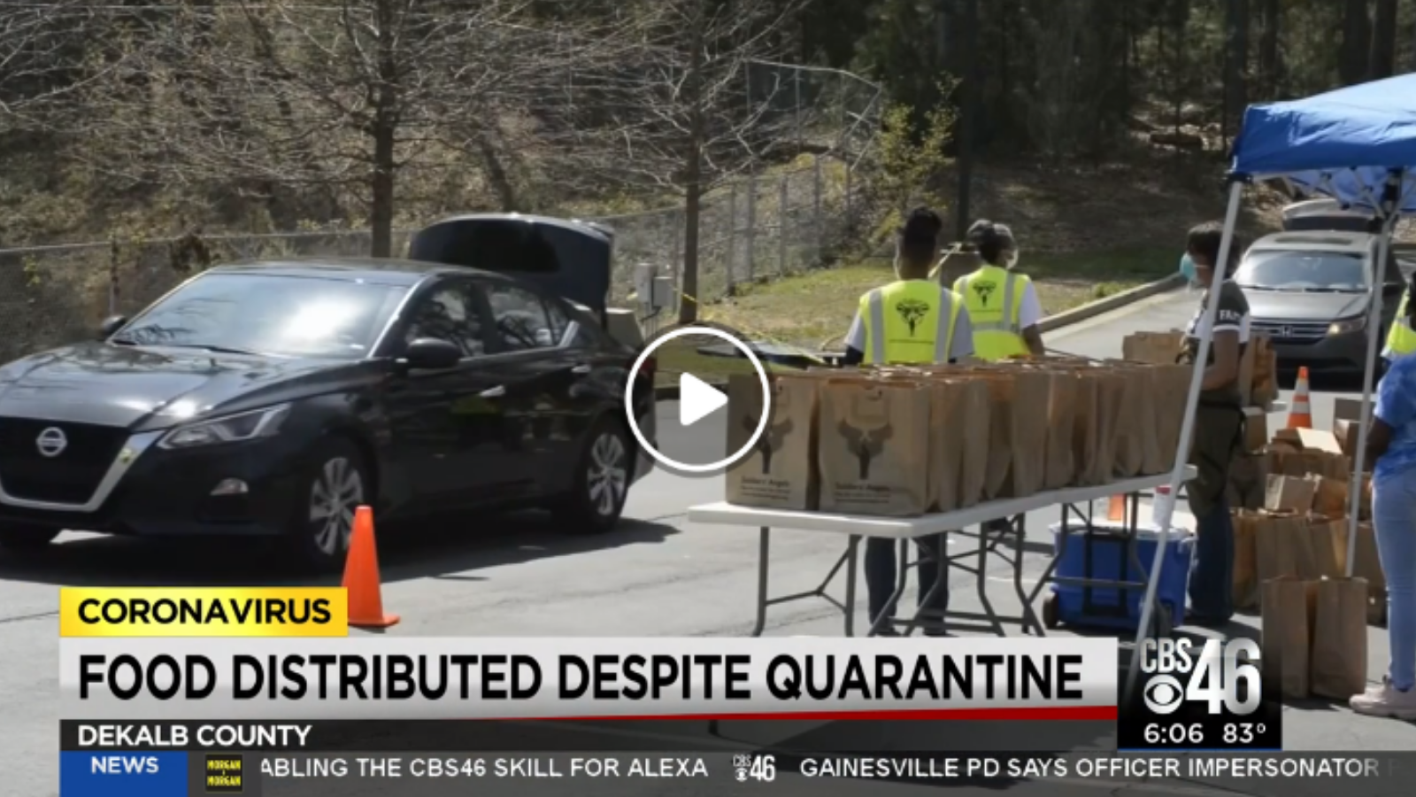 Atlanta Veteran Mobile Food Distribution CBS 46