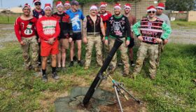 Deployed Service Members in Ugly Sweaters