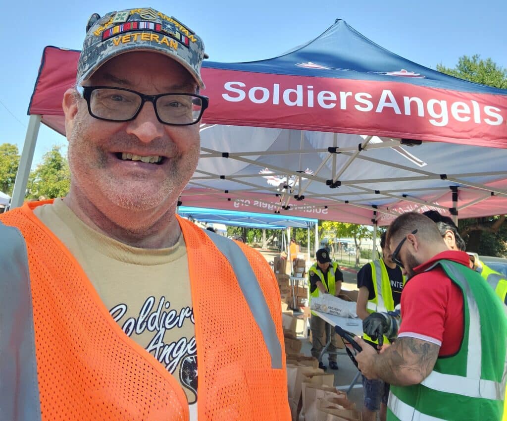 Michael Hood volunteers at the Dallas MVFD