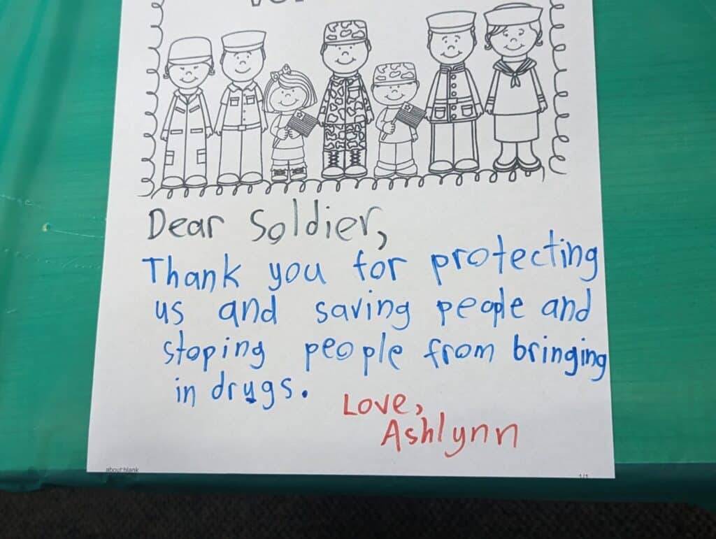 Girl Scout thank you note